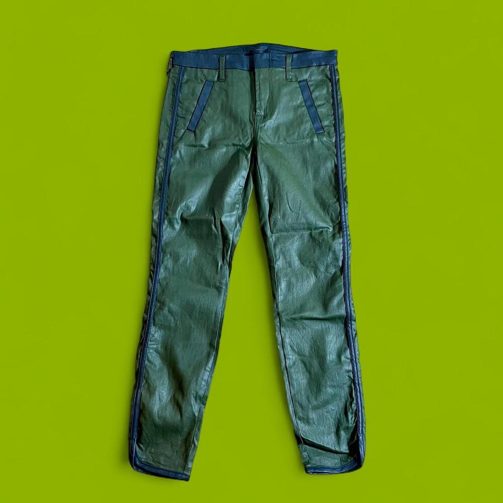 Seven7 For All Mankind Green Coated Jeans - Size 26
